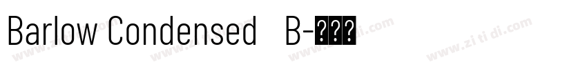 Barlow Condensed   B字体转换